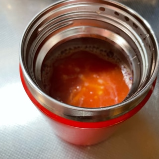 オートミールで簡単トマトスープジャーランチ